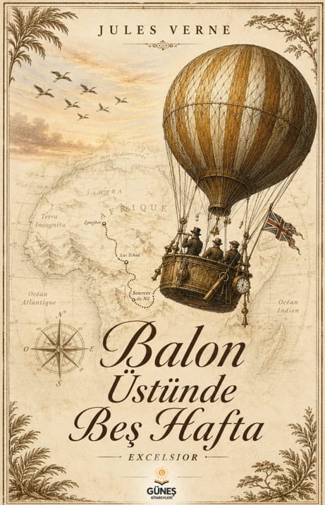 Balon Üstünde Beş Hafta kapağı