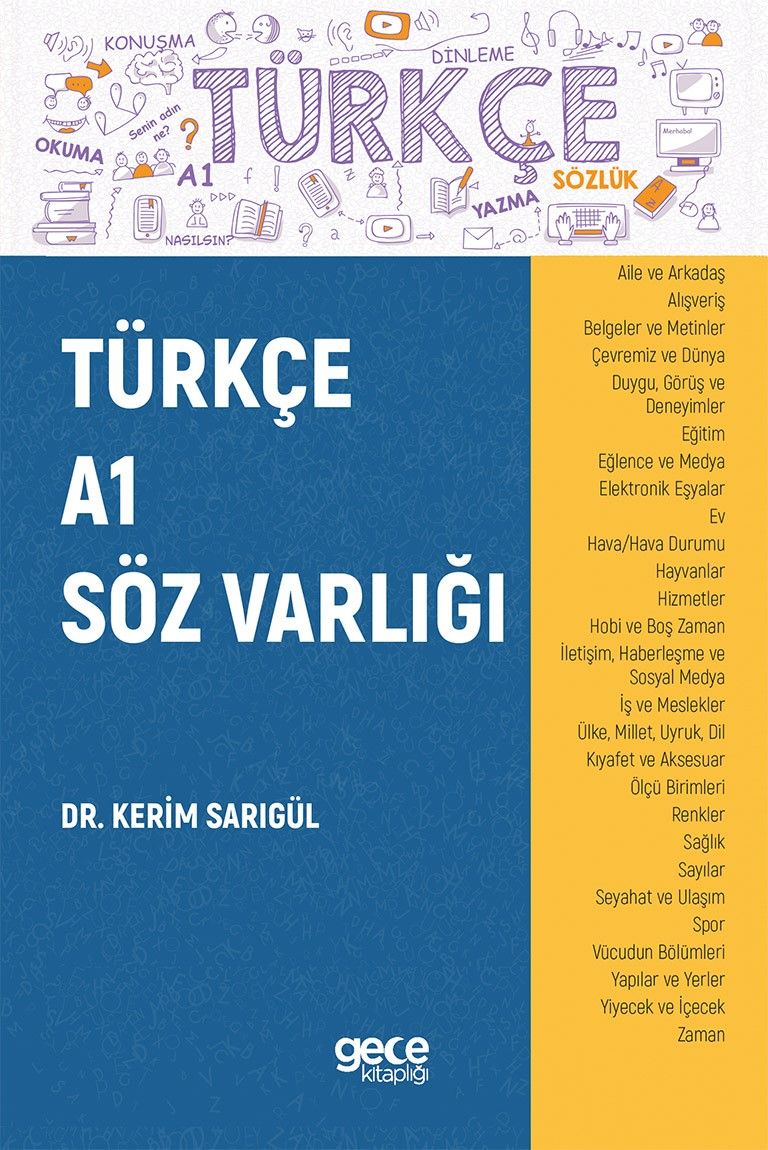 Türkçe A1 Söz Varlığı kapağı