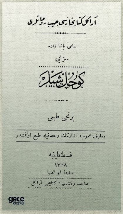 Küçük Şeyler (Osmanlıca) kapağı