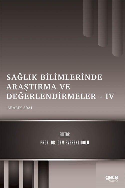 Sağlık Bilimlerinde Araştırma ve Değerlendirmeler 4 kapağı