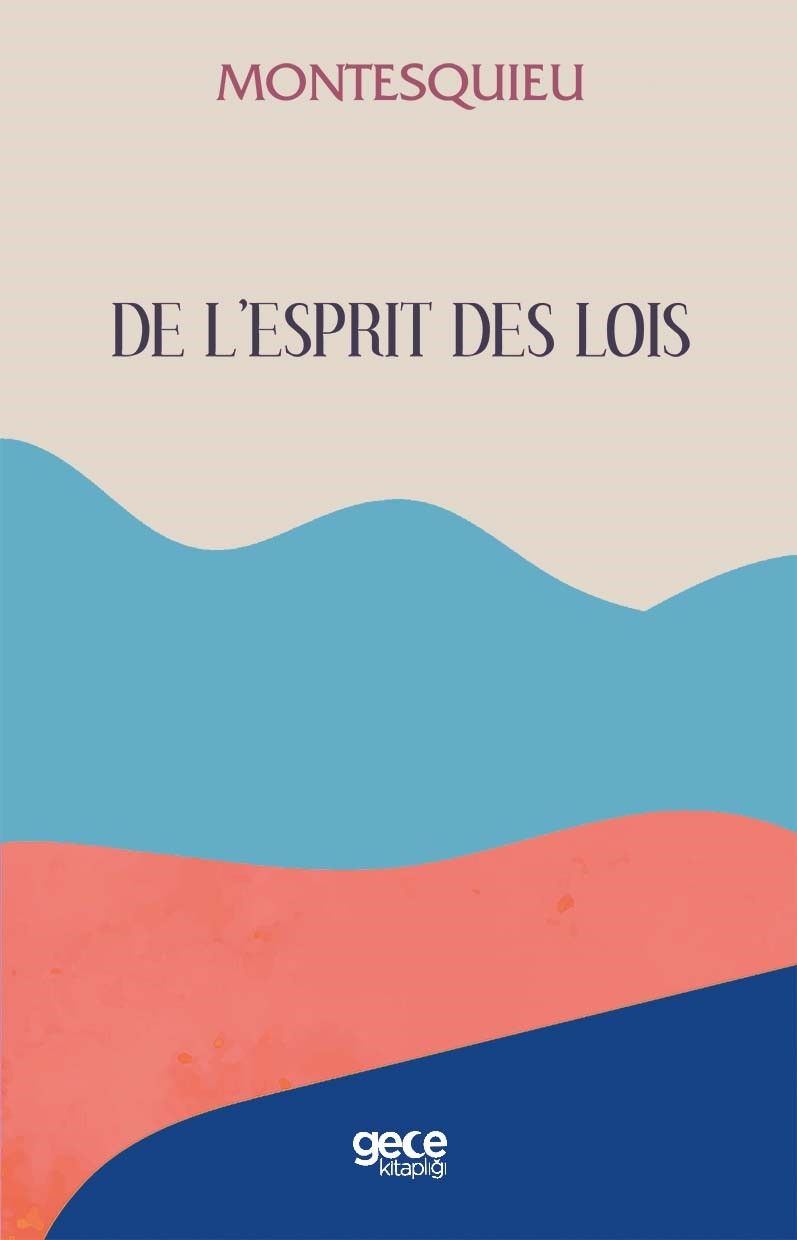 De L’esprit Des Lois kapağı