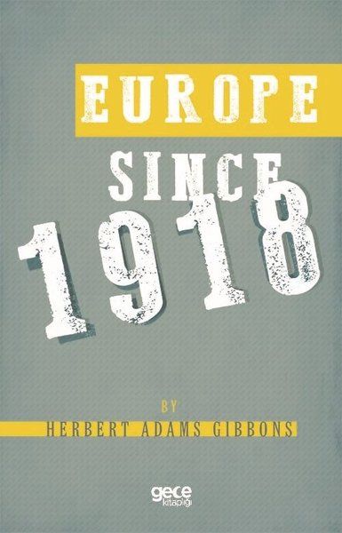 Europe Since 1918 kapağı