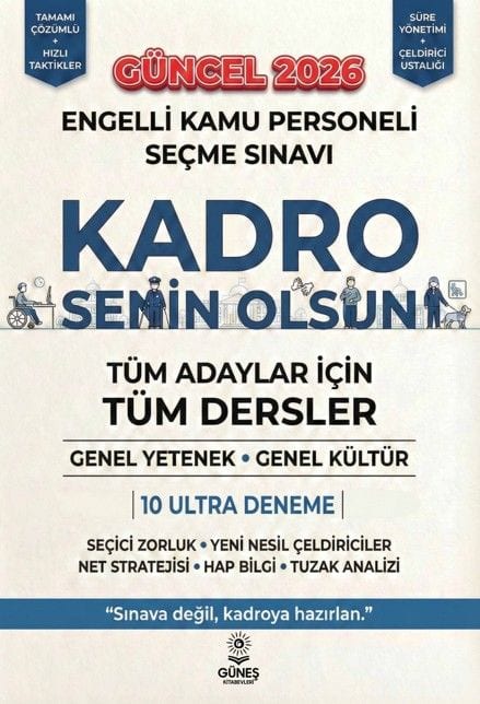 2026 Engelli Kamu Personeli Seçme Sınavı 10 Ultra Deneme kapağı