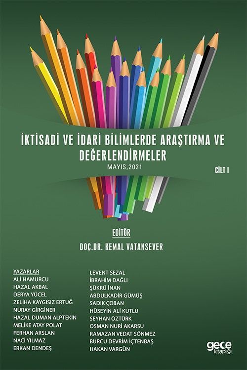 İktisadi ve İdari Bilimlerde Araştırma ve Değerlendirmeler Cilt 1 kapağı