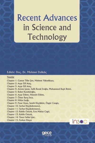 Recent Advances in Science and Technology kapağı