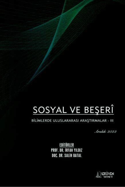 Sosyal ve Beşeri Bilimlerde Uluslararası Araştırmalar 3 - Aralık 2022 kapağı