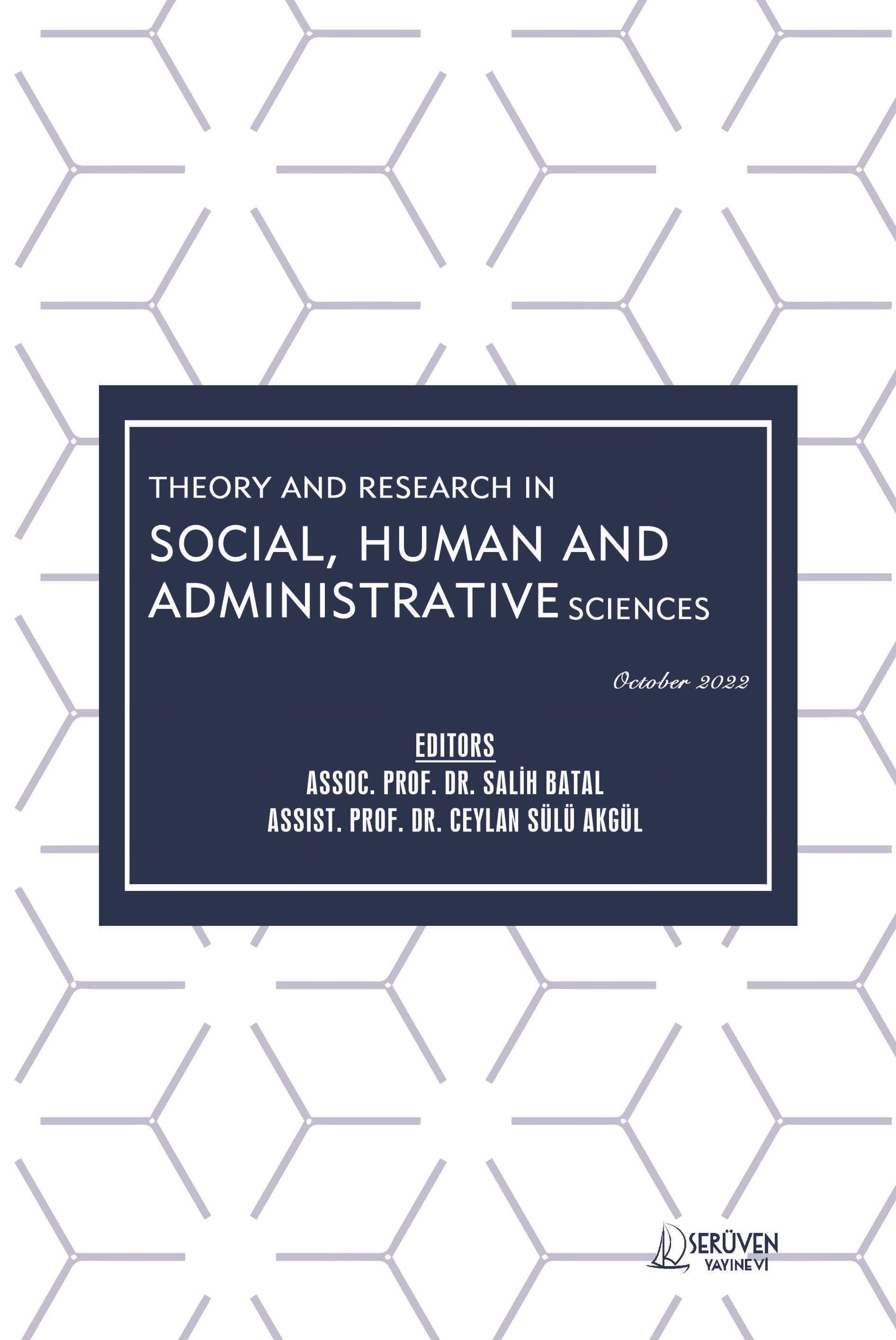 Theory and Research in Social, Human and Administrative Sciences - October 2022 kapağı