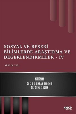Sosyal ve Beşeri Bilimlerde Araştırma ve Değerlendirmeler 4 kapağı