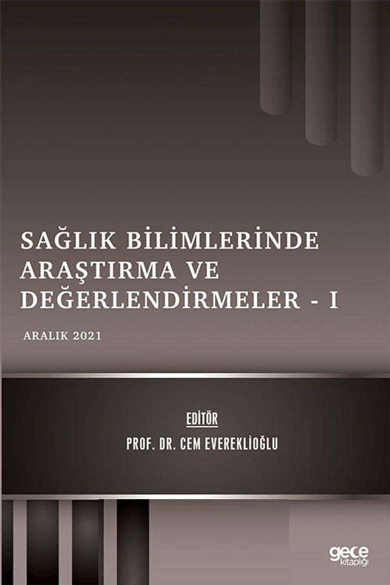 Sağlık Bilimlerinde Araştırma ve Değerlendirmeler 1 kapağı