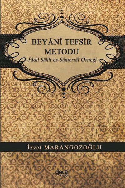 Beyani Tefsir Metodu kapağı