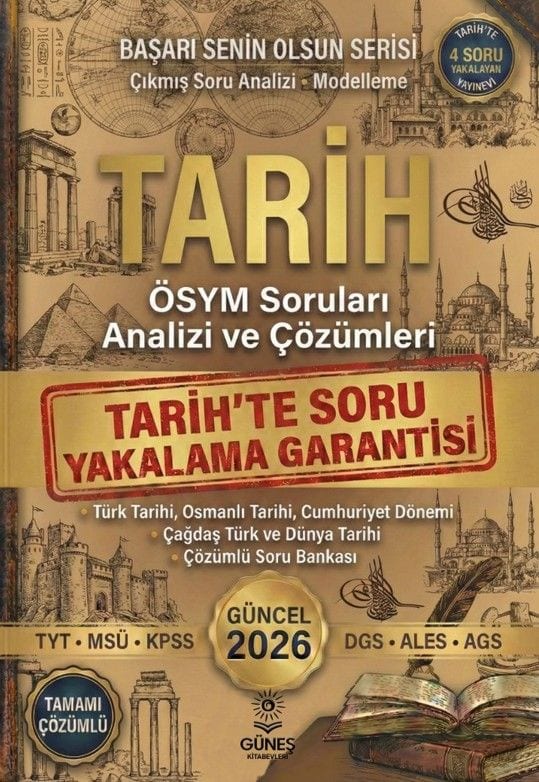 2026 TYT-MSÜ-KPSS-DGS-ALES-AGS Tarih ÖSYM Soruları Analizi ve Çözümleri kapağı