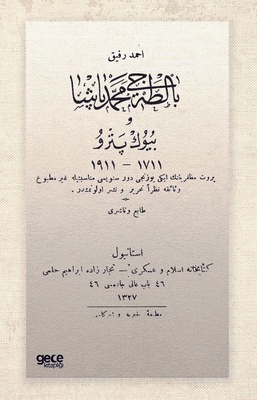 Baltacı Mehmed Paşa ve Büyük Pedro (Osmanlıca) kapağı