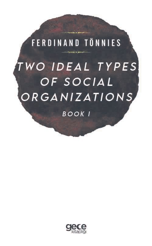 Two Types of Social Organizations Book 1 kapağı