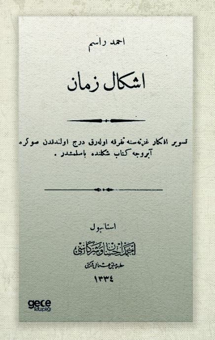 Eşkali Zaman (Osmanlıca) kapağı