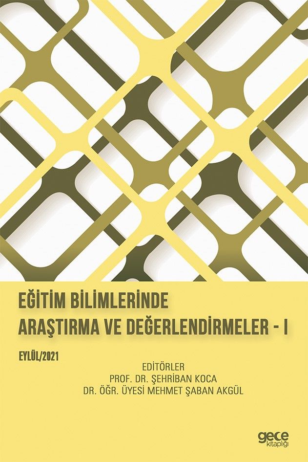 Eğitim Bilimlerinde Araştırma ve Değerlendirmeler - 1 kapağı