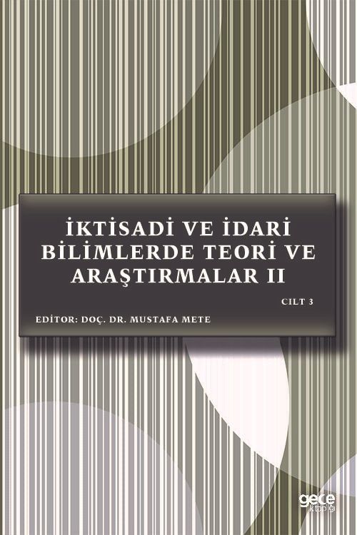İktisadi ve İdari Bilimlerde Teori ve Araştırmalar 2 Cilt 3 kapağı