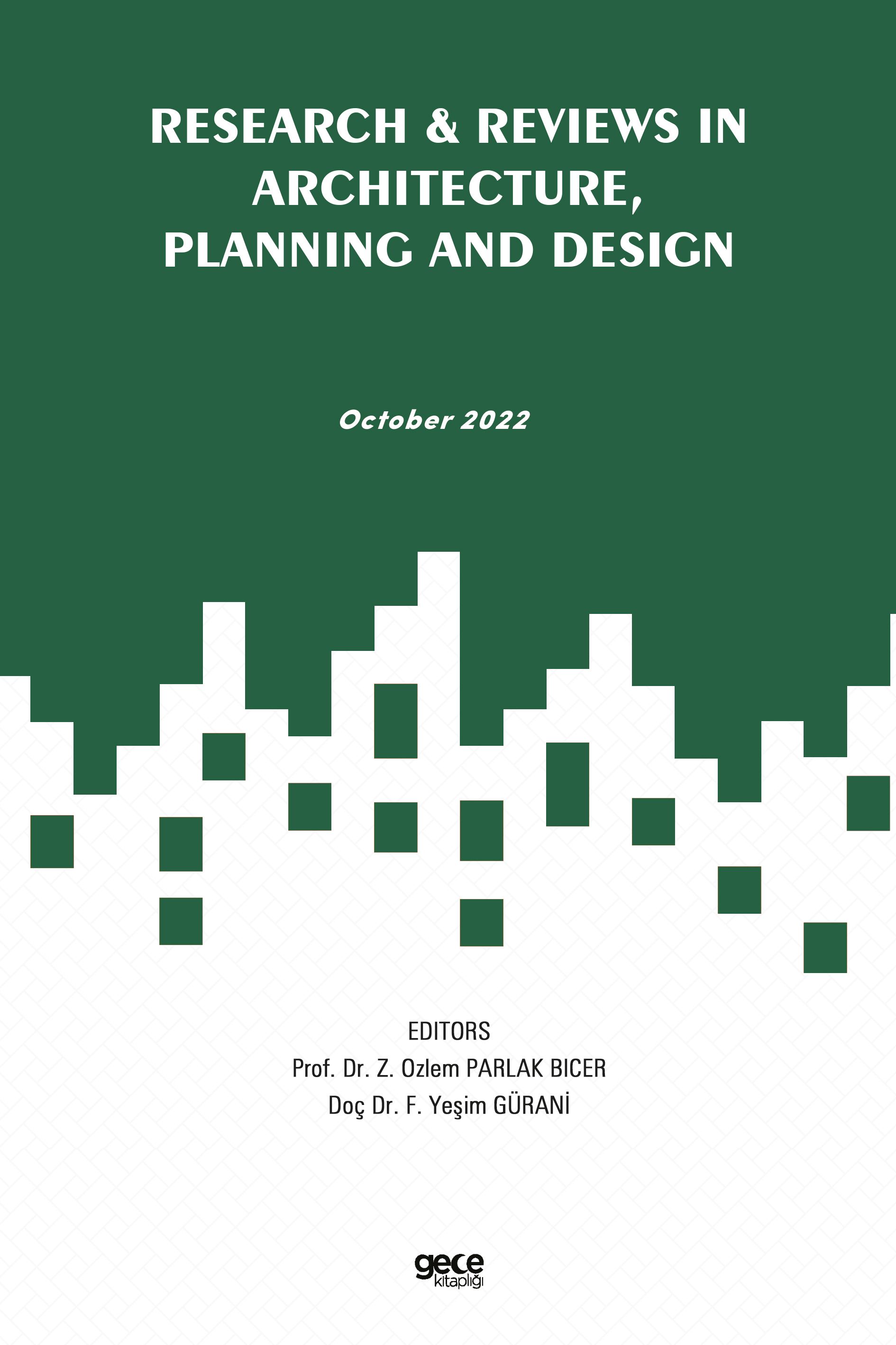 Research and Reviews in Architecture, Planning and Design- October 2022 kapağı