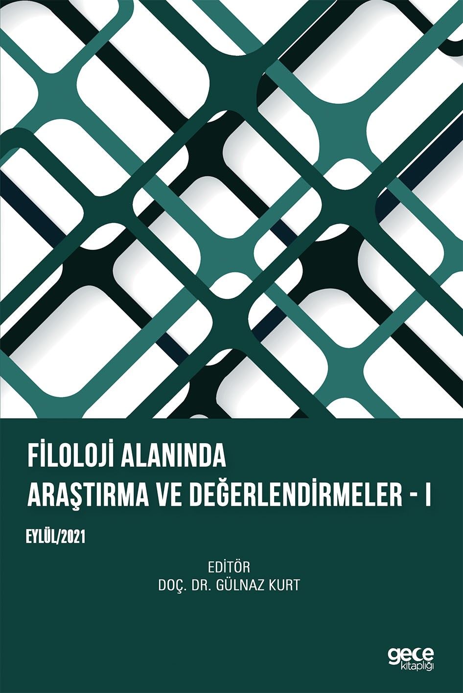 Filoloji Alanında Araştırma ve Değerlendirmeler - 1 kapağı