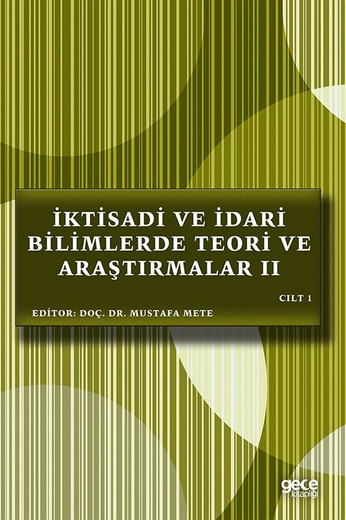 İktisadi ve İdari Bilimlerde Teori ve Araştırmalar 2 Cilt 1 kapağı