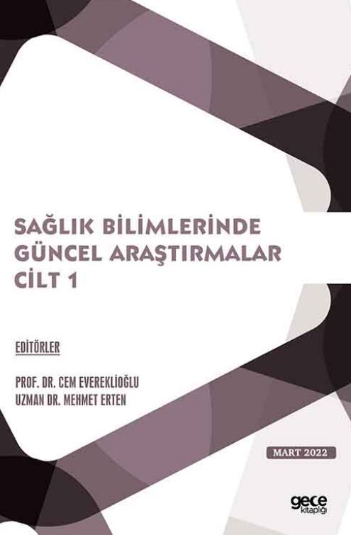 Sağlık Bilimlerinde Güncel Araştırmalar Cilt 1 kapağı