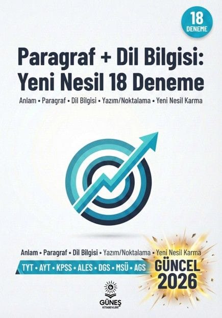 Paragraf + Dil Bilgisi: Yeni Nesil 18 Deneme kapağı