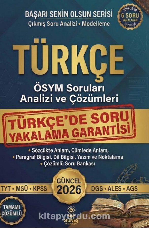 Türkçe Güncel 2026 TYT-MSÜ-KPSS-DGS-ALES-AGS kapağı