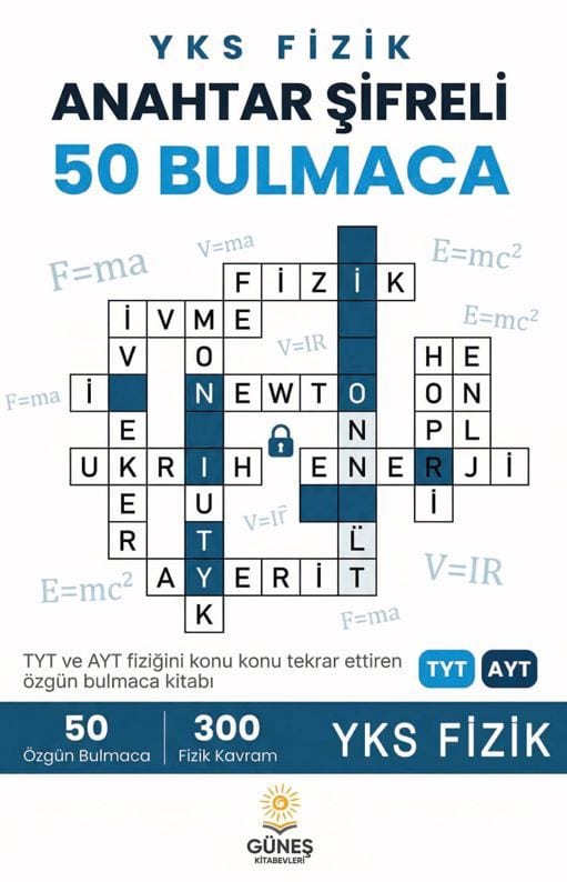 YKS Fizik Anahtar Sifreli 50 Bulmaca kapağı